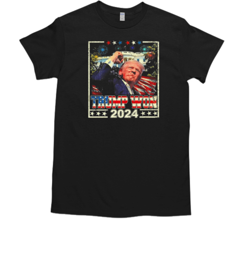 Trump Shooting Trump Won 2024  Classic Men's T-shirt