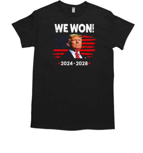 Trump we won 2024 2028  Classic Men's T-shirt