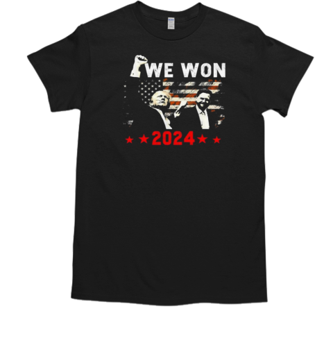 Trump We Won Wins Inauguration 47th Us President 2025 Election  Classic Men's T-shirt