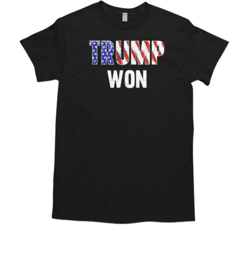 Trump Won 287 President Shirt  Classic Men's T-shirt