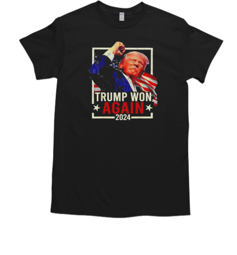 Trump won again 2024  Classic Men's T-shirt