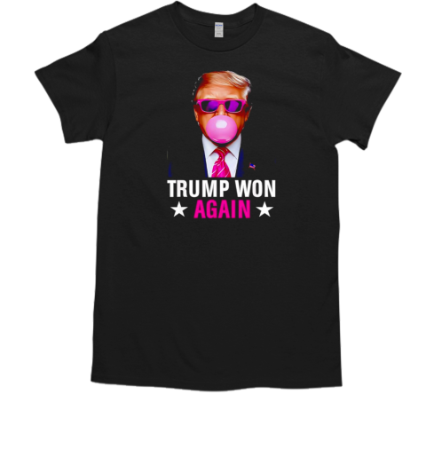 Trump won again 2024 Election vote President 47th American  Classic Men's T-shirt