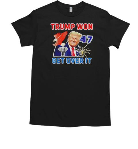 Trump won get over it 2024 vintage  Classic Men's T-shirt