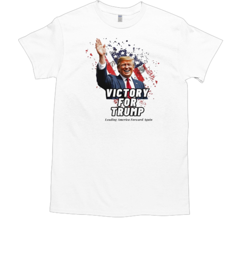 Victory For Trump Napkins Leading America Forward Again 2024  Classic Men's T-shirt