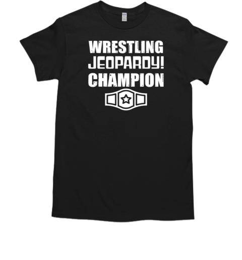 Wrestletrivia Wrestling Jeopardy Champion  Classic Men's T-shirt