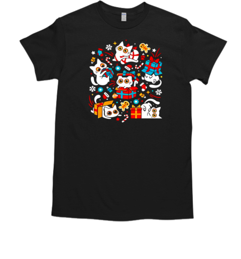 Christmas cat party T-Shirt