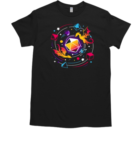 Dragon Dice Solar System  Fantasy Gamer  Classic Men's T-shirt