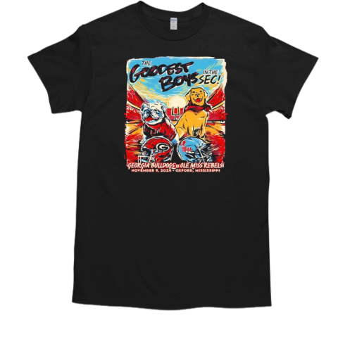 Georgia Bulldogs vs Ole Miss Rebels the goodest boy in the sec T-Shirt