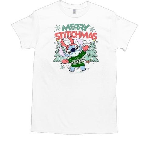 Merry Christmas Stitch  Classic Men's T-shirt