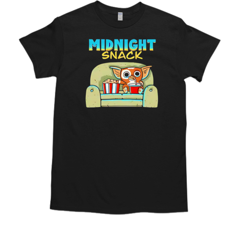 Midnight snack mogwai on the couch with a soda and popcorn  Classic Men's T-shirt