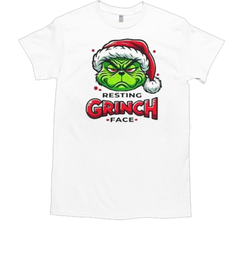 Resting Grinch Face Merry Grinchmas 2024  Classic Men's T-shirt