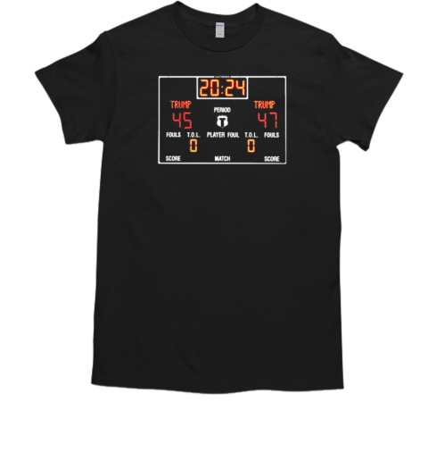 Scoreboard 2024 Trump 45 47  Classic Men's T-shirt