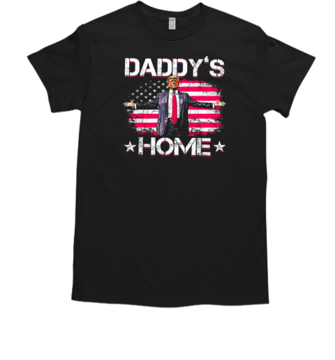 Trump daddy's home flag US  Classic Men's T-shirt