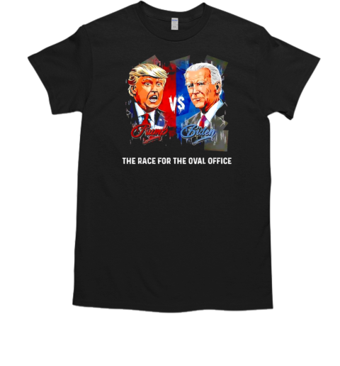 Trump Vs Biden 2024 the race for the oval offiice  Classic Men's T-shirt