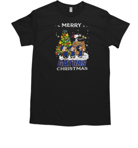 2024 Florida Gators Snoopy And Friends Merry Christmas  Classic Men's T-shirt