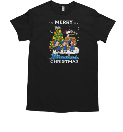 2024 Ucla Bruins Snoopy And Friends Merry Christmas  Classic Men's T-shirt