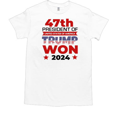 47th President Of United States Of America Trump Won 2024  Classic Men's T-shirt