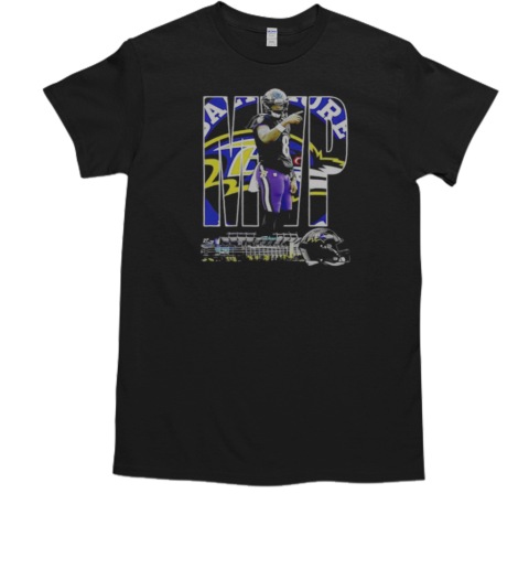 MVP Lamar Jackson Baltimore Ravens graphic helmet T-Shirt