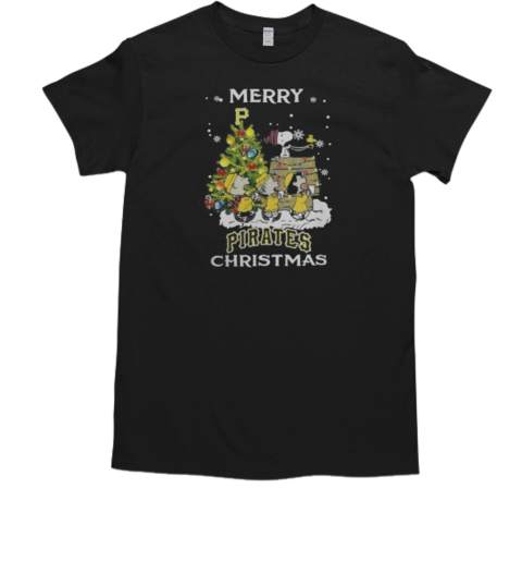 Pittsburgh Pirates X Snoopy And Friends Merry Christmas 2024 T-Shirt