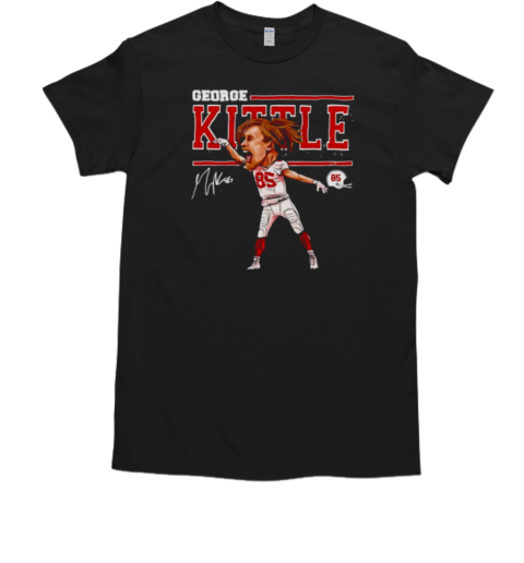 San Francisco 49ers George Kittle cartoon signature T-Shirt