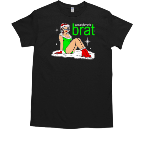 Santa's Favorite Brat ugly Christmas  Classic Men's T-shirt