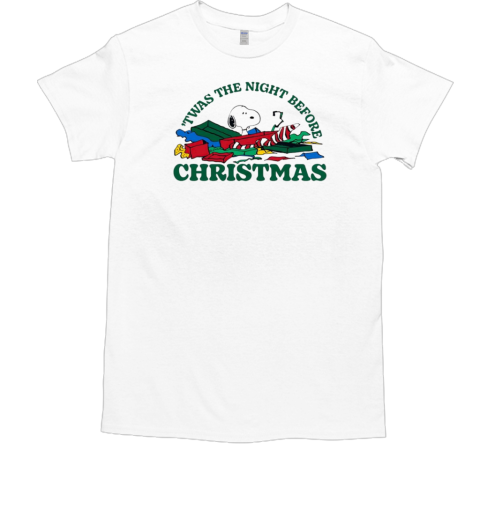 Snoopy 'twas the night before Christmas  Classic Men's T-shirt