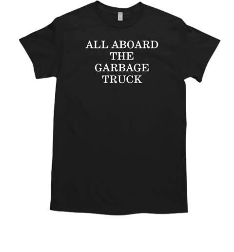 Trump 2024 all aboard the garbage truck  Classic Men's T-shirt