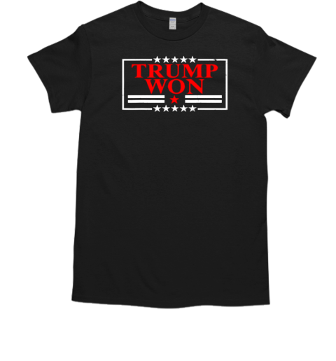 Trump Won Election 47th President 2024  Classic Men's T-shirt