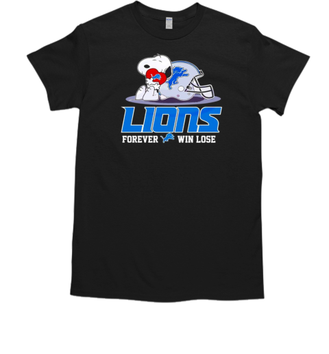 Victory or Defeat Snoopy Detroit Lions Football  Classic Men's T-shirt