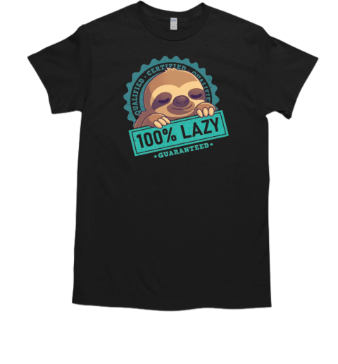 100% Lazy Sloth Cute Nap Seal  Classic Men's T-shirt