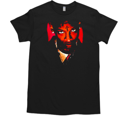 21 Savage rapper star big face graphic  Classic Men's T-shirt