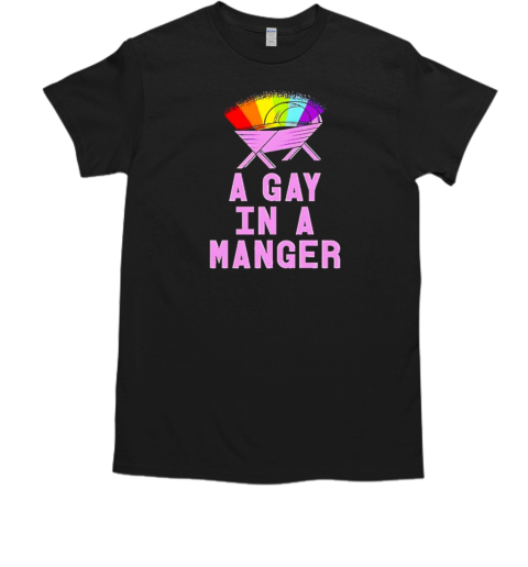 A gay in a manger Christmas jumper  Classic Men's T-shirt