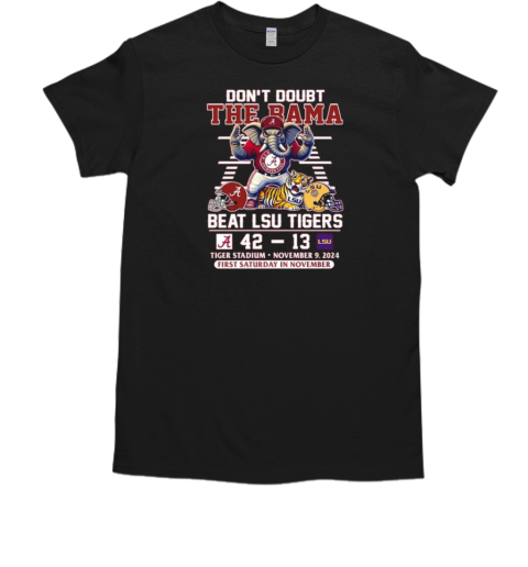 Alabama Crimson Tide Don't Doubt The Bama Beat LSU Tigers 2024  Classic Men's T-shirt