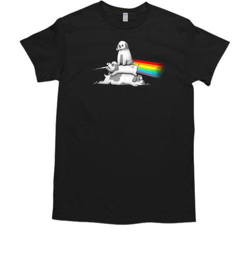 Bark Side of the Moon Cute Dog Music T-Shirt