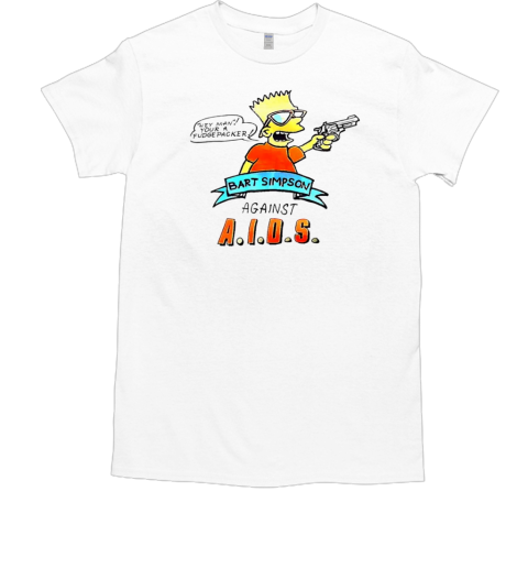 Bart Simpson AIDS hey man you a fudge packer  Classic Men's T-shirt