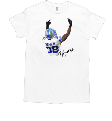 Brian Branch Detroit Lions flip off signature  Classic Men's T-shirt