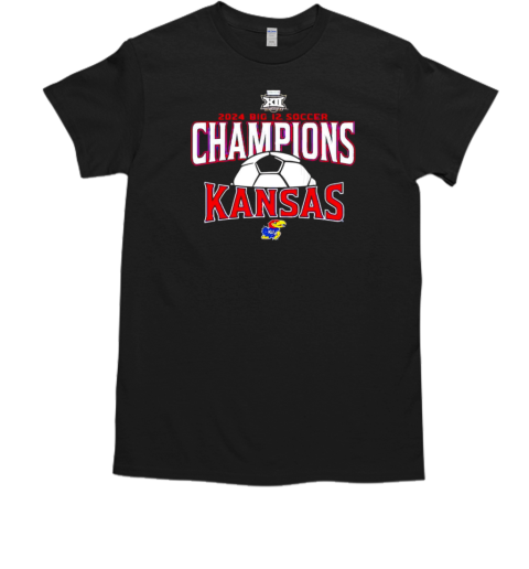 Kansas Jayhawks 2024 Big 12 Women's Soccer Tournament Champions  Classic Men's T-shirt