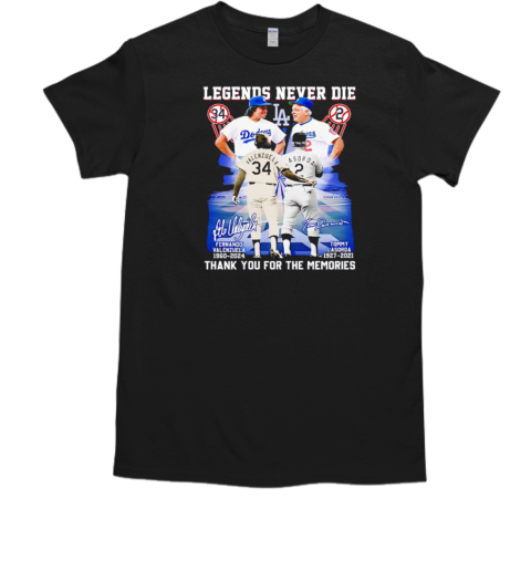 Legends never die Valenzuela Lasorda x Tommy Lasorda thank you  Classic Men's T-shirt