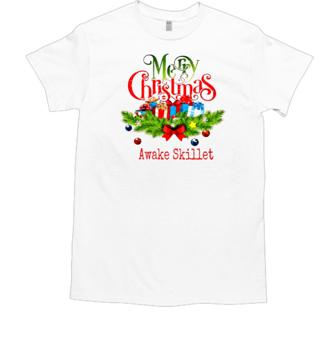 Merry Christmas awake skillet  Classic Men's T-shirt