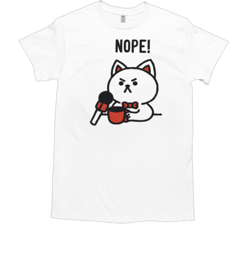 Nope Cat Monday by Tobe Fonseca T-Shirt