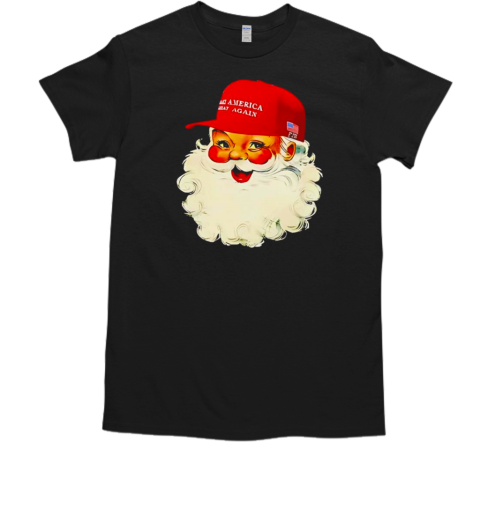 Santa with hat Make America Great Again Christmas  Classic Men's T-shirt