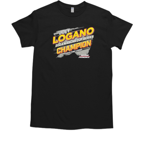 Team Penske Black Joey Logano 2024 NASCAR Cup Series Champion Vintage T-Shirt