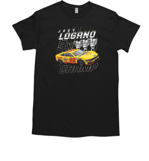 Team Penske Joey Logano Three Time NASCAR Cup Series Champion Trophy  Classic Men's T-shirt