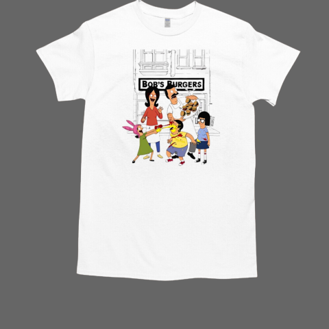 Bob's Burgers Family in Front of Store  Classic Men's T-shirt