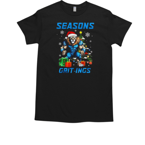 Detroit Lions Seasons Grit Ings Lions Christmas 2024  Classic Men's T-shirt