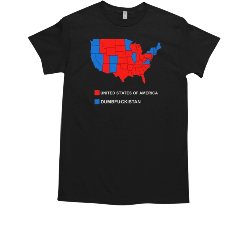 Election Map United States Of America Dumbfuckistan 2024  Classic Men's T-shirt