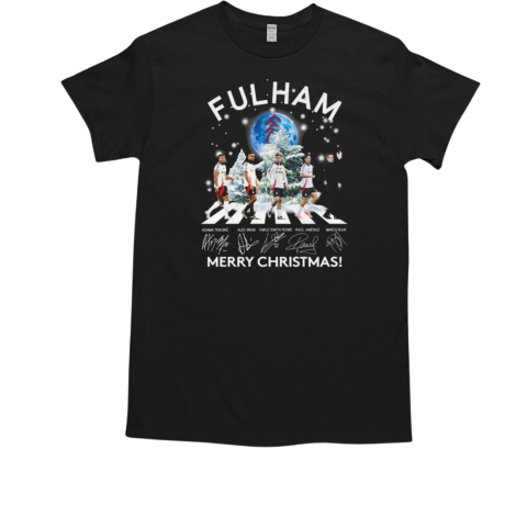 Fulham Football Club Merry Christmas Walking Signatures 2024  Classic Men's T-shirt