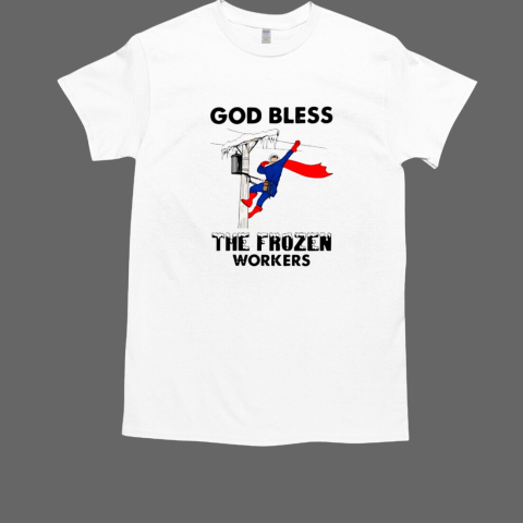 God bless the frozen workers lineman  Classic Men's T-shirt