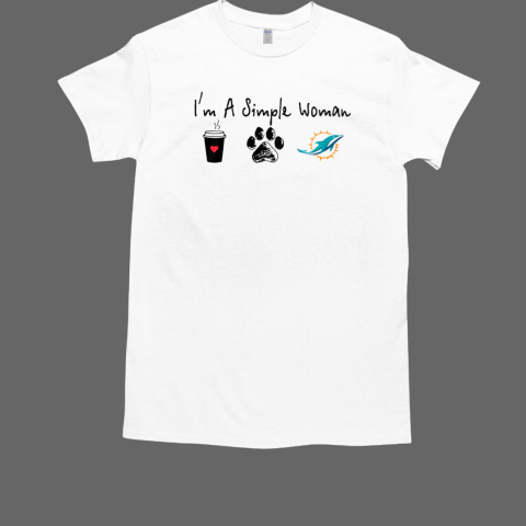 I'm a simple woman Miami Dolphins  Classic Men's T-shirt