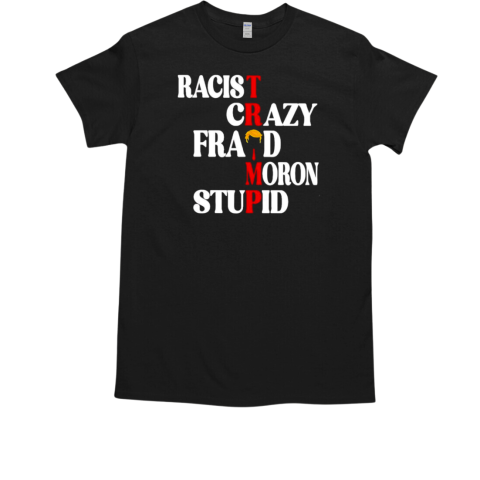 Racist crazy fraud moron stupid Trump  Classic Men's T-shirt